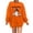 Orange, variant on Womens Sweatshirt Halloween Crewneck Quality Sweaters for Women Plus Spooky Season Halloween Pumpkin Ghost Cotton Sweater Pullover Shirt Top Halloweens Couples Gifts