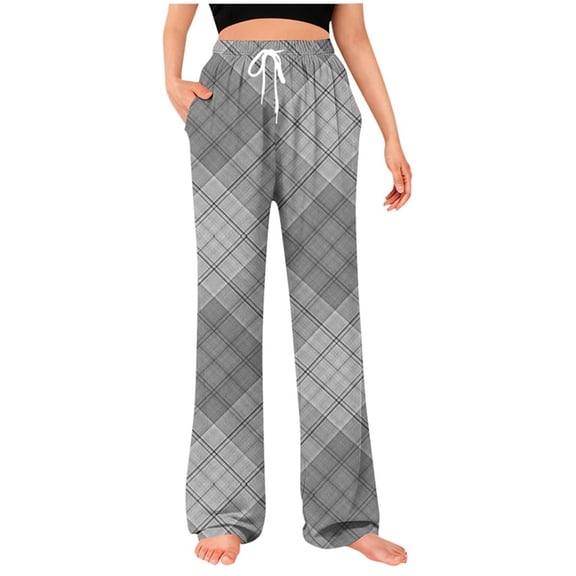 Tnhcen Men Women Unisex Casual Lounge Pants Side Pocket Print Drawstring Waist Sleepwear Pants Plus Size Soft Stretchy 95% Polyester 5% Spandex Fabric Comfortable Fit