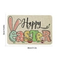 thumbnail image 3 of HongHeng Easter Bunny Door Mat 31x19 Inch Easter Welcome Doormat Indoor Outdoor Entrance Floor Mats Non-Slip Washable Easter Decor Rug, 3 of 6