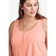 thumbnail image 3 of Ellos Women's Knit Henley Tank Top, 3 of 5