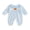 Blue, variant on RUINIXCW Newborn Baby Boy Girl Halloween Outfit Baby Girls Boys Fall Clothes Blue Plaid Bubble Romper Cute Pumpkin Embroidered Long Sleeve Doll Collar Jumpsuit