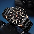 thumbnail image 3 of CURREN Men's Watch Fashion Sport Chronograph Wristwatch Mens Watches Top Brand Luxury Quartz Watch Stainless Steel Band, 3 of 6