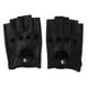thumbnail image 1 of Guantes Cortos de Piel Sintética para Hombre Sunnimix Guantes cortos sin dedos Botón negro, 1 of 8