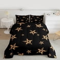 thumbnail image 2 of Castle Fairy Leopard Print Stars Print Twin Comforter Sets,Old Fashion Bedding Set, 2 of 8