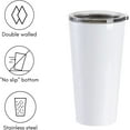thumbnail image 6 of Craft Express 16 OZ Sublimation Tumblers Blanks Glossy White-Stainless Steel Coffee Tumblers Cups Mugs Perfect for Sublimation Oven Crafting-Set of 4, 6 of 9