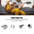 thumbnail image 3 of 4Pcs Guitar Finger Pick, Stainless Steel Rust Resistant Guitar Thumb Finger Picks Plectrum Set Picks Picks & Pick Holders, 3 of 7