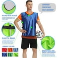 thumbnail image 4 of Paquete de 6 chalecos Pinnies Scrimmage Jersey para fútbol baloncesto Hockey adulto, 4 of 7