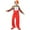 Red1, variant on KKBOTIVE Adult Carnival Clown Outfit Set - Ruffle Carnival Party Funny Attire Unisex Outfits for Men Women Festive Clothing with 1Pc Jumpsuit ( Red Size: M )