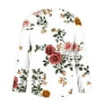 thumbnail image 4 of Fall Tops for Women 2025 Casual Long Sleeve Shirts Fashion Tunic Tops Trendy Asymmetrical V Neck Blouse, 4 of 4