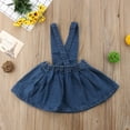 thumbnail image 2 of Bagilaanoe Toddler Baby Girl Overalls Dress Sleeveless A-line Denim Dresses 6M 12M 2T 3T 4T 5T Kids Casual Suspender Skirt, 2 of 6