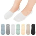 thumbnail image 4 of TBWNWG Women's Solid Lace Splice Ballerina Boat Socks Non- Sock Slippers for Comfort and Style,Sizes One Size, 4 of 4