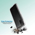 thumbnail image 6 of Galaxy A02S Case, Galaxy A02S Clear Cases, (2 Pack) Temerped Glass Screen Protector for Samsung Galaxy A02S 2021, Njjex Crystal Clear Shock Absorption Technology Bumper Soft TPU Cover Case -Clear, 6 of 9