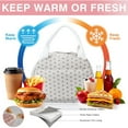 thumbnail image 5 of Lunch Bag - Insulated Lunch Box for Women, Reusable Large Capacity Cooler Bag for Adult, Small Leakproof Cute Corduroy Lunch Tote for Work Office Travel Picnic, 5 of 6