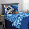 thumbnail image 6 of Hot Wheels Kids 5 Piece Blue Reversible Comforter, Bed in a Bag, Full, 6 of 8