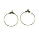 thumbnail image 3 of 40 Udades de Bronce Oído de Ambre 25mm Diámetro Pendiente de Aros Pendientes Huggie Hoop Pendientes para Joyería de Soledad Aretes de aro huggie, 3 of 9