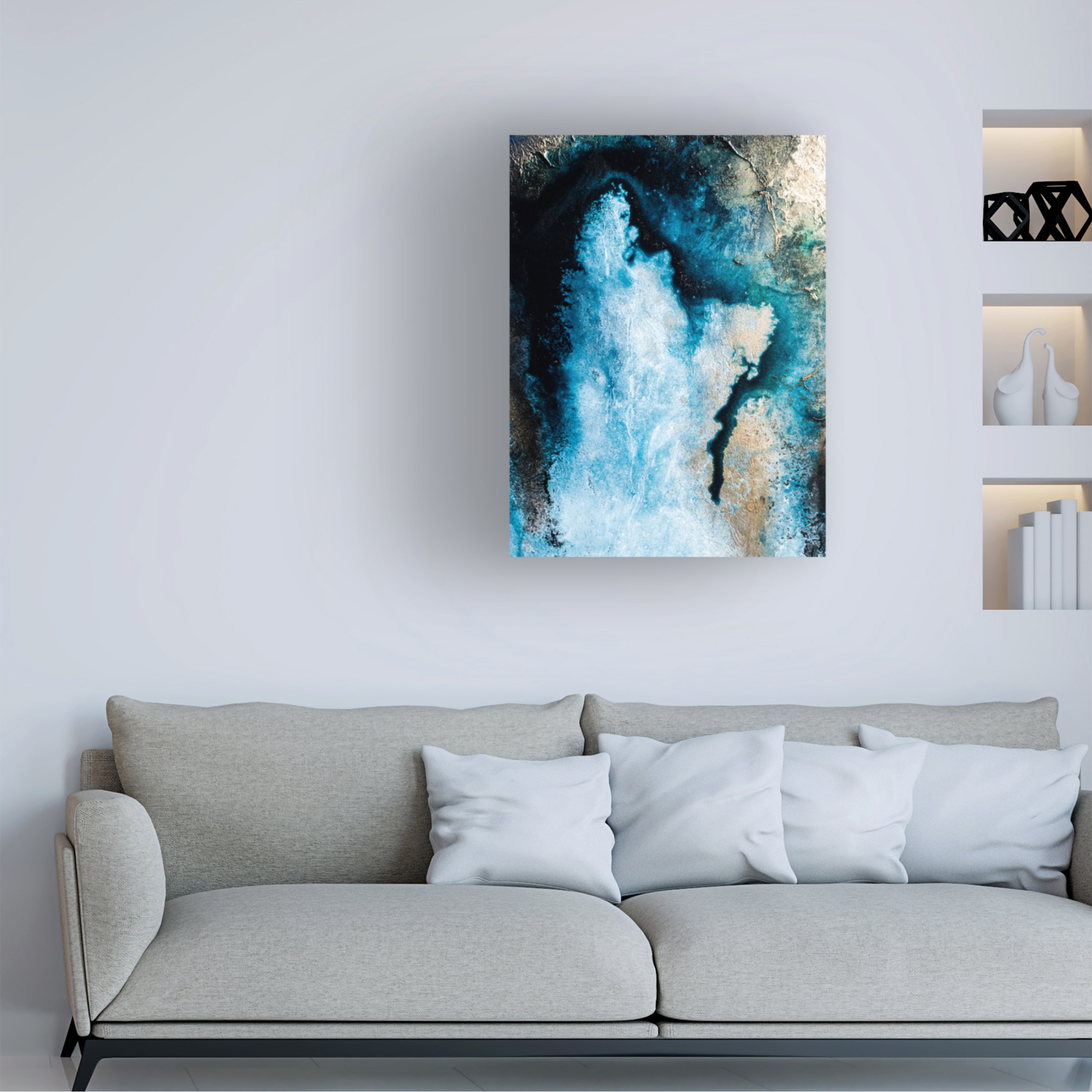 Canvas Wall Art - Petra Meikle de Vlas 'Through the Edge' Wall Art for Living Room, Bedroom, or Office Décor by Trademark Fine Art - 14 x 19 Inches