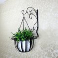 thumbnail image 4 of Amdohai Panier Suspendu pour Jardinière Support de Pot de Fleurs Rond en Fer Jardinière Suspendue, 4 of 7