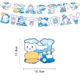 thumbnail image 1 of Vajilla desechable para fiesta de cumpleaños de Sanrio, adorno para tarta, bandera colgante, globo Cinnamoroll con bonito perro, decoración de cumpleaños, 1 of 6