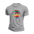 thumbnail image 3 of Mens Short Sleeve T-Shirts Crew Neck Casual Shirt Summer Beach Palm Tree Vintage Hawaiian Tees, 3 of 3