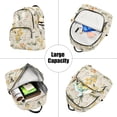 thumbnail image 5 of FORMRS Mini Backpack Purse for Women Quilted Travel Daypack Casual Shoulder Bag, White Rabbits, 5 of 7