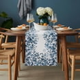 thumbnail image 2 of Blue Green Eucalyptus Leaves Table Runner - 70 Inch Long, Kitchen Dining Table Runner Dresser Scarves, Spring Summer Botanical Farmhouse Decor for Coffee Tables Wedding Party Banquet, 2 of 8