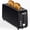 BLACK, variant on 2 Slice Long Slot Toaster, Stainless Steel Toaster with 6 Browning Shade Settings, 10" Extra Long Slot Fits Bagels & Artisan Bread, Defrost & Cancel Functions, Removable Crumb Tray,Blue