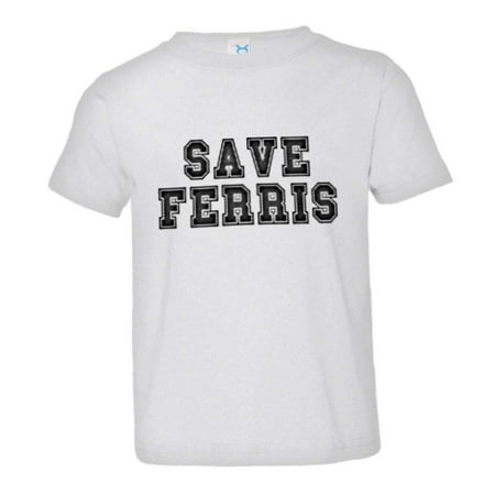 

PleaseMeTees™ Toddler Classic Save Ferris Beuller Day Off Vintage HQ Tee