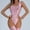 Pink, variant on Bodysuits for Women Large Oily Silky Shiny T Crotch Bodysuit Transparent Sexy Lingerie