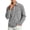 Gray, variant on Mens Polo Shirts Long Sleeve Corduroy Lapel Collar Men Shirts Casual Comfort Button-Down Golf Shirt with Pocket, 4XL
