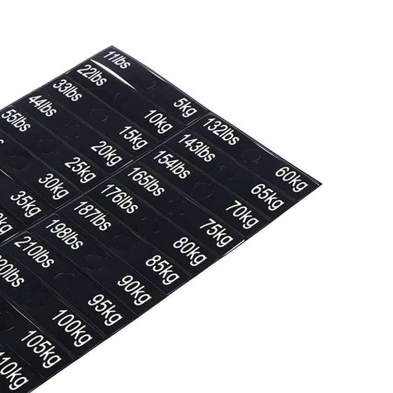 Weight Sticker Number Sticker 11 lbs to 242 lbs Self Adhesive for Gym Machine Attachments Walmart