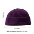 thumbnail image 4 of Qarigey Gorro de lana a la moda para mantener el calor durante mucho tiempo, gorro polar de invierno, transpirable, duradero para deportes al aire libre, Sombreros Púrpura, 4 of 6