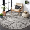 thumbnail image 2 of SAFAVIEH Cottage Jytte Geometric Indoor/Outdoor Area Rug, Grey, 6'7" x 6'7" Round, 2 of 7