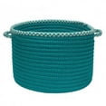thumbnail image 1 of Hounds-tooth Bright Edge - Turquoise 14''x10'' Basket, 1 of 2