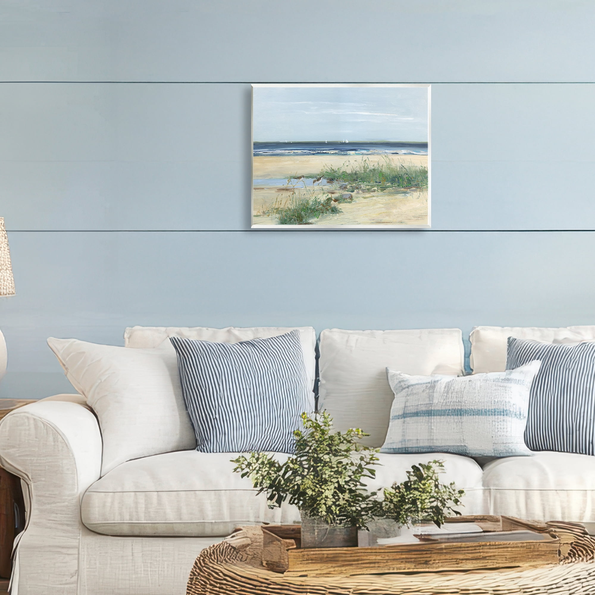Stupell Industries Beach Marsh Sandpipers Wall Plaque Art, design by Sally Swatland
