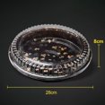 thumbnail image 3 of CSChome Plateau à Sandwich avec Couvercle Plateaux de Restauration Élégants : Plateau à Sandwich Rond Transparent avec Couvercles (Grade Alimentaire, Motif Imprimé, 10 Pcs), 3 of 6