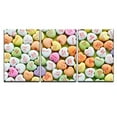 thumbnail image 2 of wall26 - 3 Piece Canvas Wall Art - Heart Shaped Candies for Valentines Day - Modern Home Art Stretched and Framed Ready to Hang - 16"x24"x3 Panels, 2 of 4
