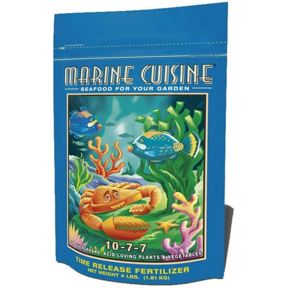 FoxFarm FX14016 752289790393 Marine Cuisine Dry Fertilizer, 4-Pound, Brown, This 4-pound marine cuisine seafood is a potent time release fertilizer for.., By Brand FoxFarm