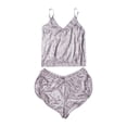 thumbnail image 2 of ZAXARRA Women 2PCS Lingerie Loose Sling Top Short Elastic Band Pants Set, 2 of 6