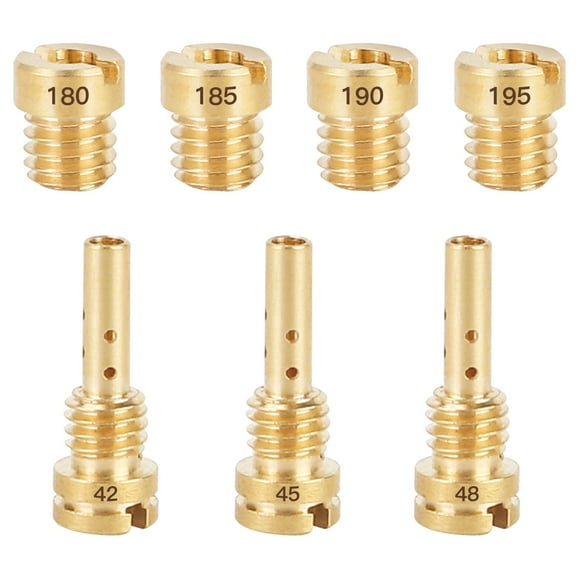 Carburetor Main Jet for Harley CV40 Softail 1988-2017 Harley Touring 1988-2016 Sportster 1998-2021,Replace 27490-04 27465-04 27421-99C Include 180 185 190 195 Slow Jet 42 45 48