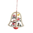 thumbnail image 4 of Colgantes de madera navideños 3D Adornos colgantes de madera navideños multiusos para Campana, 4 of 9
