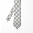 thumbnail image 2 of Men's Tie, Dotted Fish Scale Pattern, 3.7", Ivory Black, by Ambesonne, 2 of 4