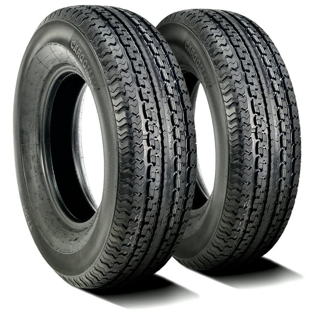 Pair of 2 (TWO) Premium Cargo Max ST 205/75R15 D 8 Ply Steel Belted