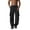 A01_Black, variant on Mens Cargo Pants Drawstring Elastic Waist Y2K Sweatwear Comfort Casual Baggy Relaxed Fit Long Trousers Beach Gym Workout Running Casual Sweatpant with Mutil Pockets