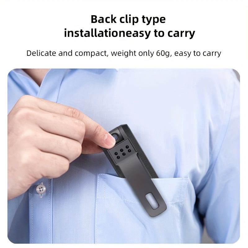 New Sport Mini DV HD 1080P Collar Clip Mini Camera for Video And Voice Recording Portable Outdoor DV Wireless Camera