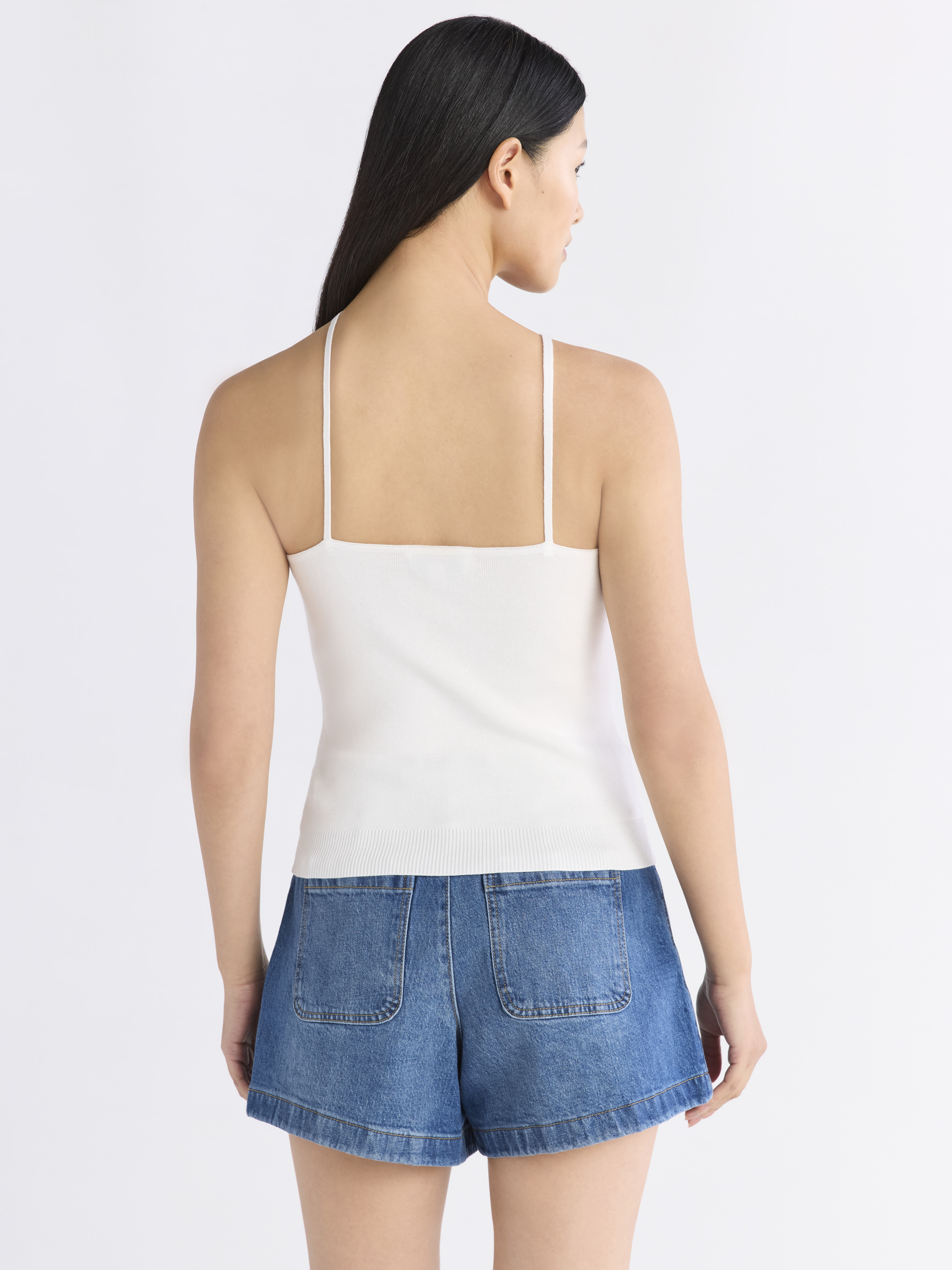 Free Assembly Women's Beaded Tank Top Sweater, Lightweight, Sizes XS-XXL