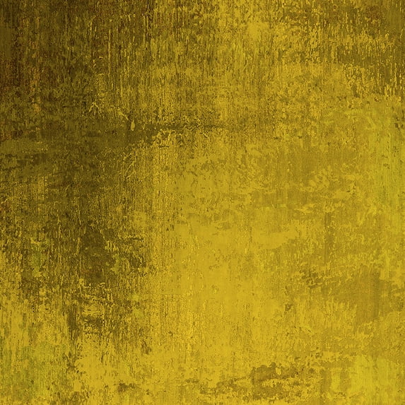 Ahgly Company Machine Washable Indoor Square Oriental Yellow Industrial Area Rugs, 8' Square