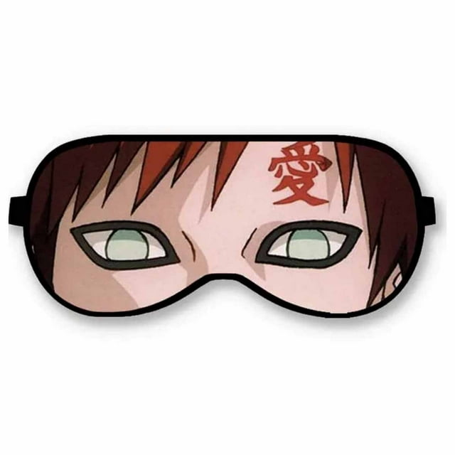 Máscara para dormir Gaaras, dibujos animados de anime, terileno para dormir
