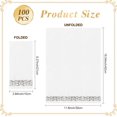 thumbnail image 4 of 100-Pack Linen-Feel Disposable Guest Towels – Soft and Absorbent Paper Hand Towels for Bathroom or Kitchen – Elegant White Napkins with Silver Design for Parties, Weddings, Dinners Events, 4 of 6
