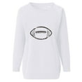 thumbnail image 5 of jjayotai Crewneck Sweatshirts for Women,2024 Fall Fashion Football Print Sweatshirt Pullover Tops,Casual Long Sleeve Shirts, 5 of 6