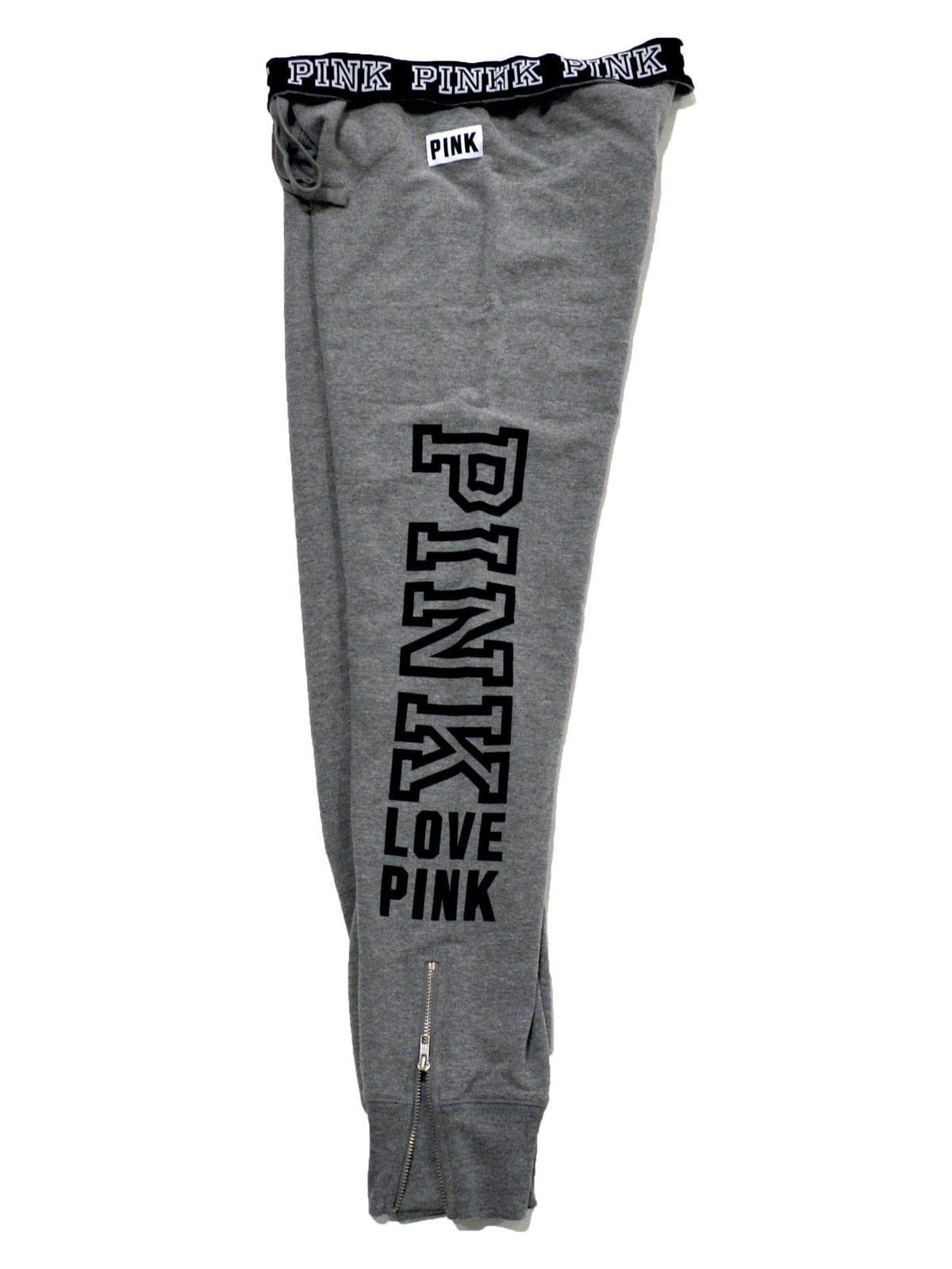Victoria's Secret Pink Sweatpant Gym Pants (Large, Gray) 